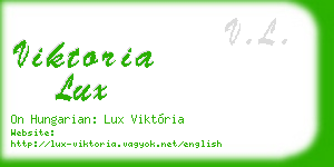viktoria lux business card